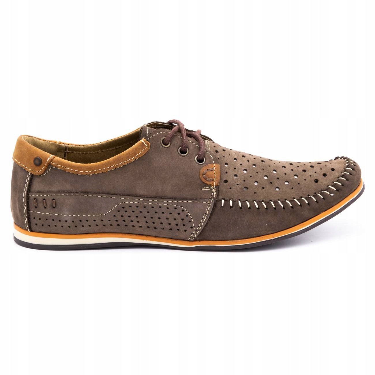 

Buty męskie skóra mokasyny 875 lato brązowe 39