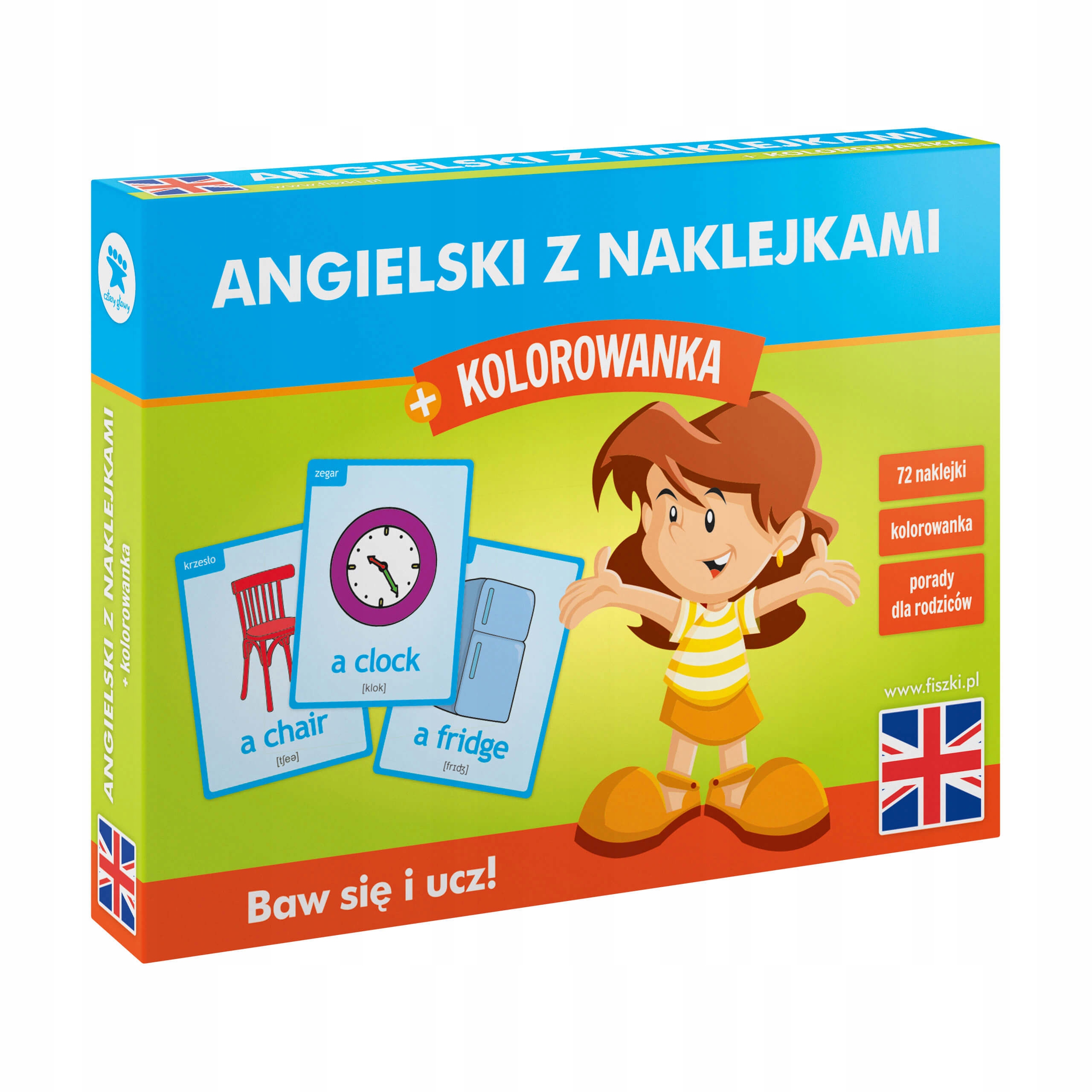 

Naklejki edukacyjne kolorowanka angielski