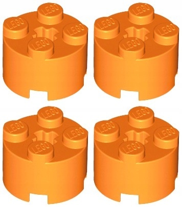 

Lego 3941 Klocek 2x2 pomarańczowy Nowy (5g) 4 szt.