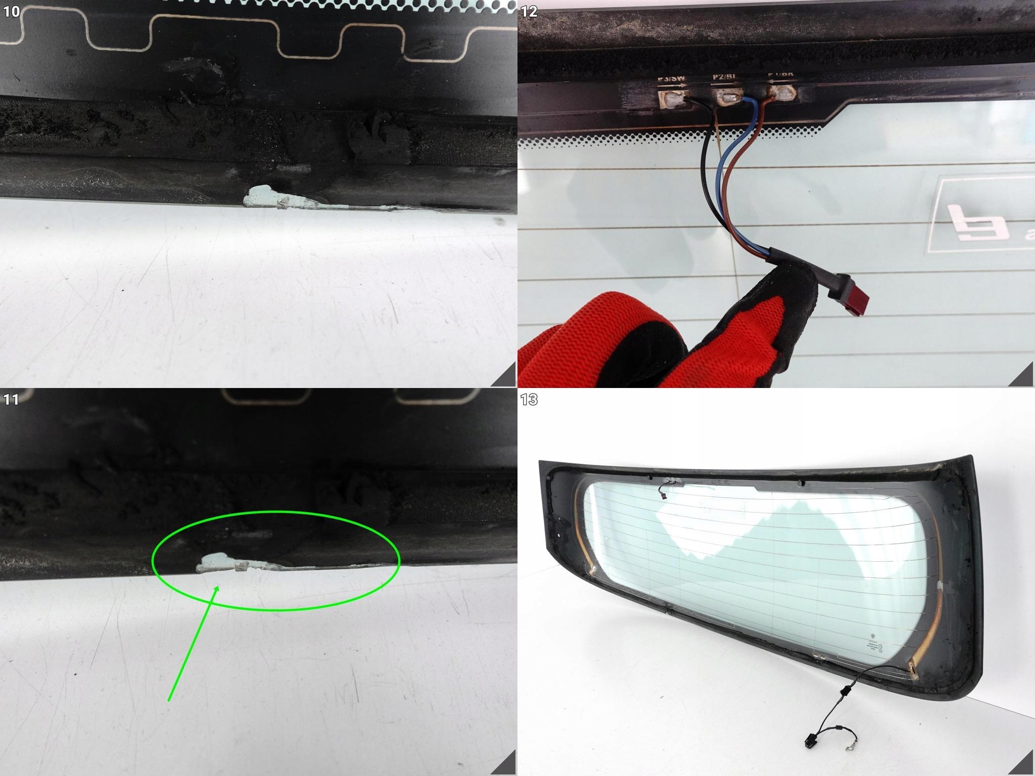 BMW 1 E81 E87 window bonnet POKRYWY boot rear part