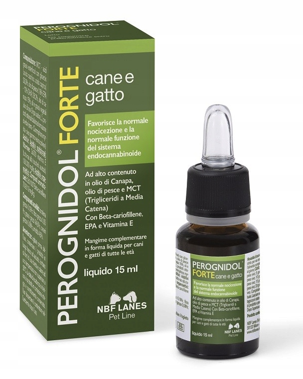 Perognidol Forte Cane e Gatto 15ml Nbf Lanes Calm for vet -spokój, krople