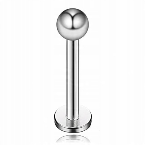 

Labret Z Kulką Tragus Helix Nos Stal 316L 1,2/8/3