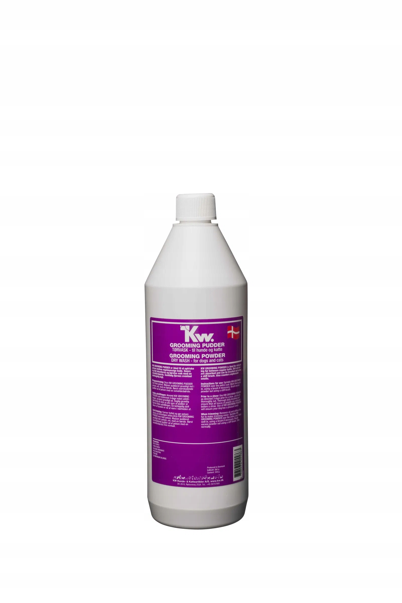 Levně Kw Grooming Powder groomerský pudr se silikonem bílý, 350 g