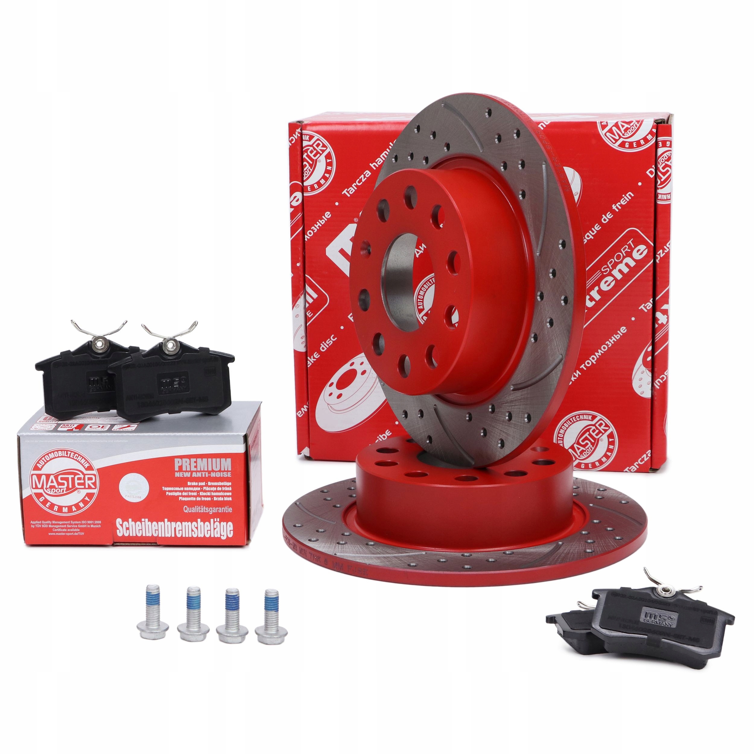 Kotouče Brzdové Destičky zadní Audi A3; Vw Caddy III, Eos, Golf, Scirocco