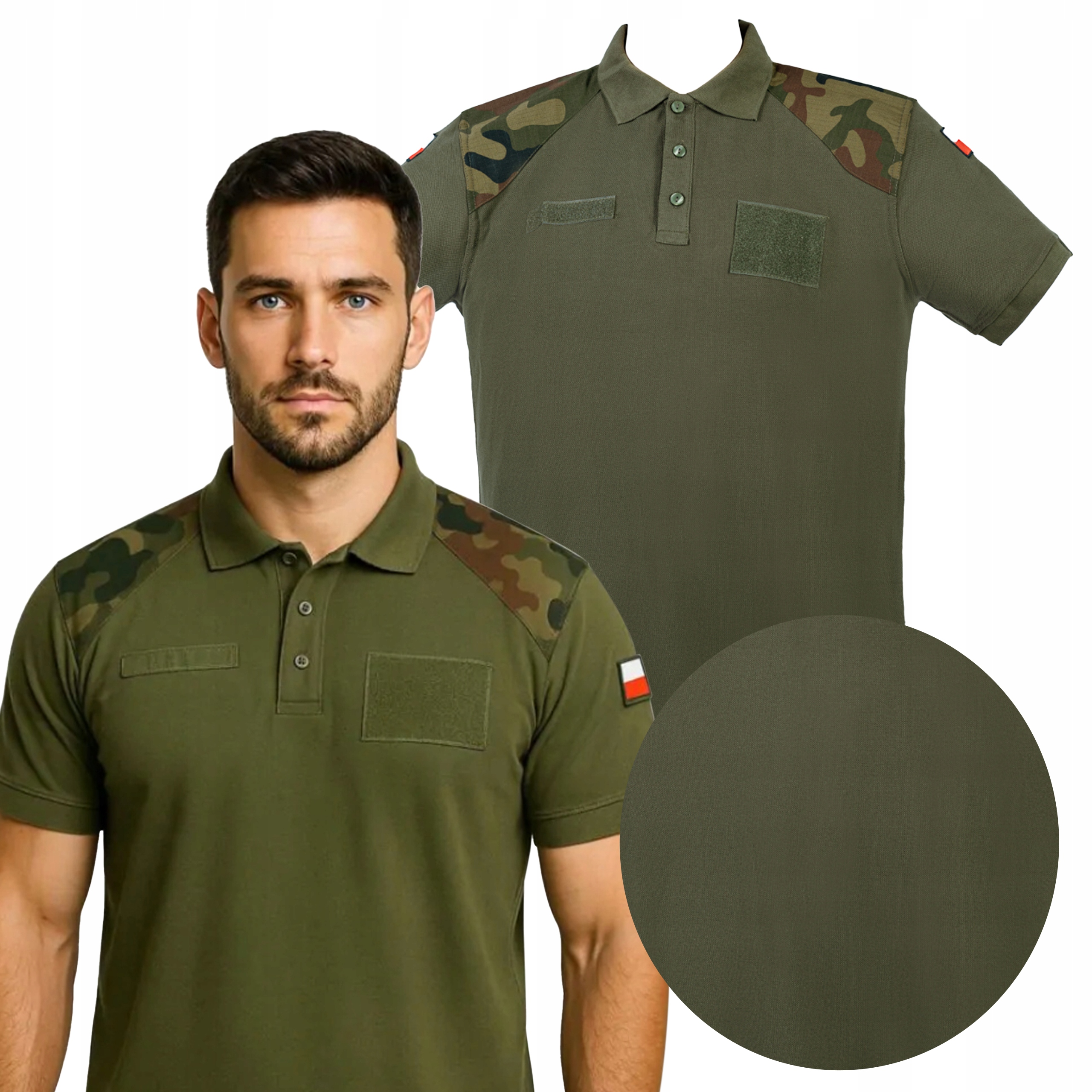 Koszulka polo wojskowa Mon 304A Wojska Polskiego polówka męska khaki XL