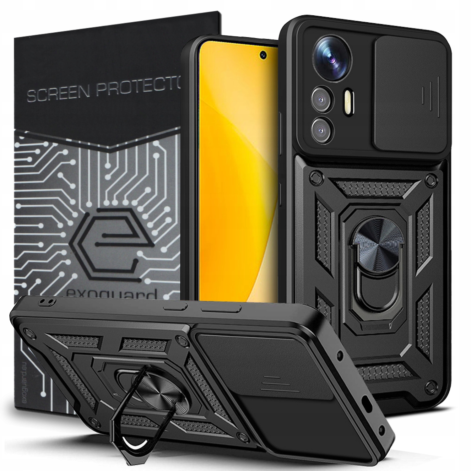 

Case Obudowa Etui Pancerne+szkło do Xiaomi 12 Lite