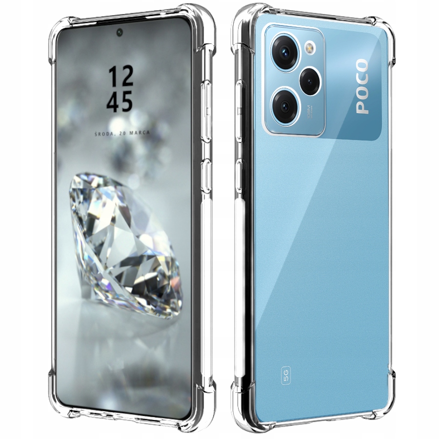 

Etui Do Poco X5 Pro 5G Pancerne Przeźroczyste Case