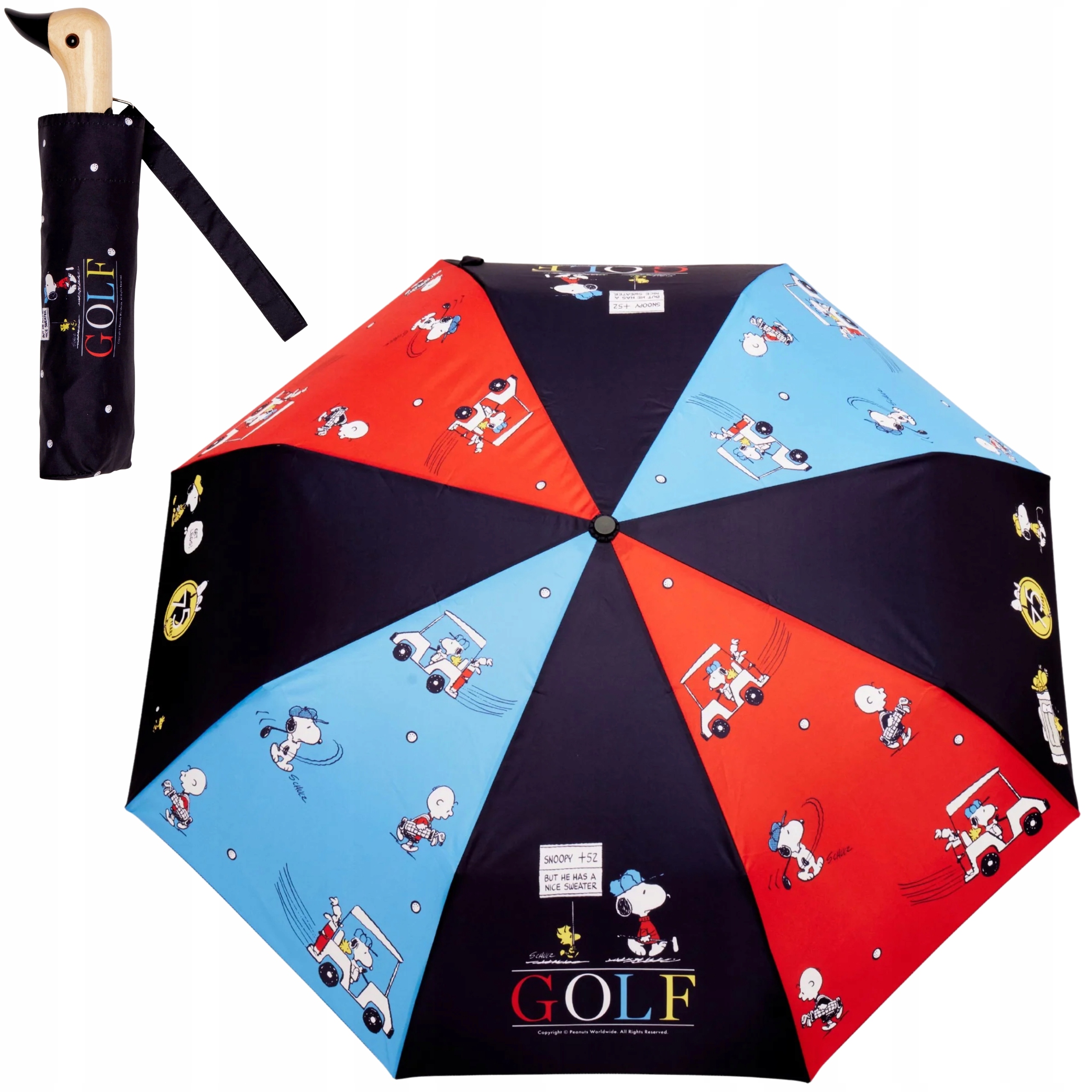 Skládací deštník Automatický deštník Peanuts – Golf Original Duckhead