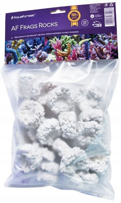 Frags Rocks Podložky Na Kmeny Korálů Porézní Mořské Akvárium 24KS