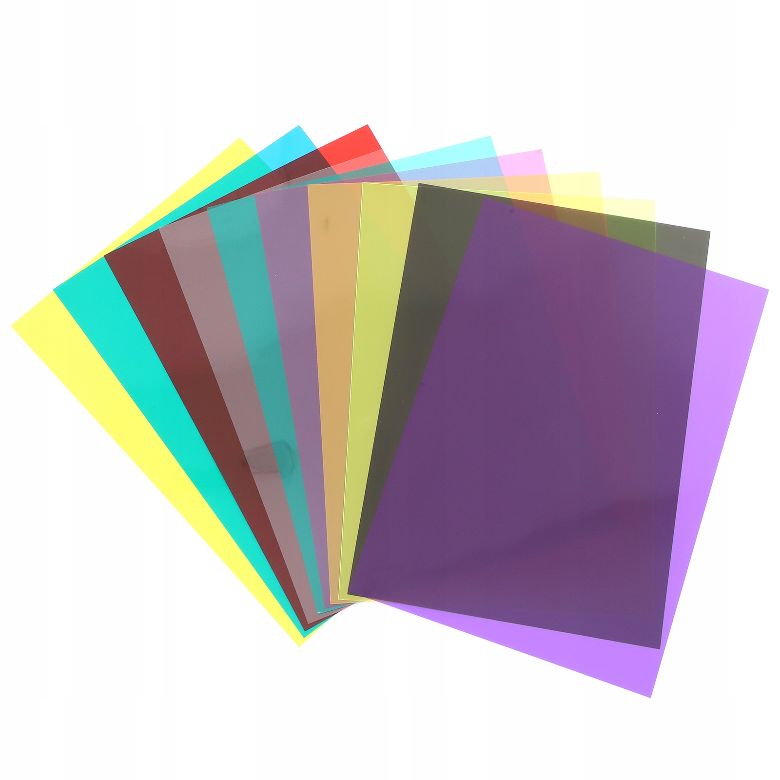 10SZT ŻELOWE DO OŚWIETLENIA PVC PRZEZROCZYSTE RÓŻNE KOLORY