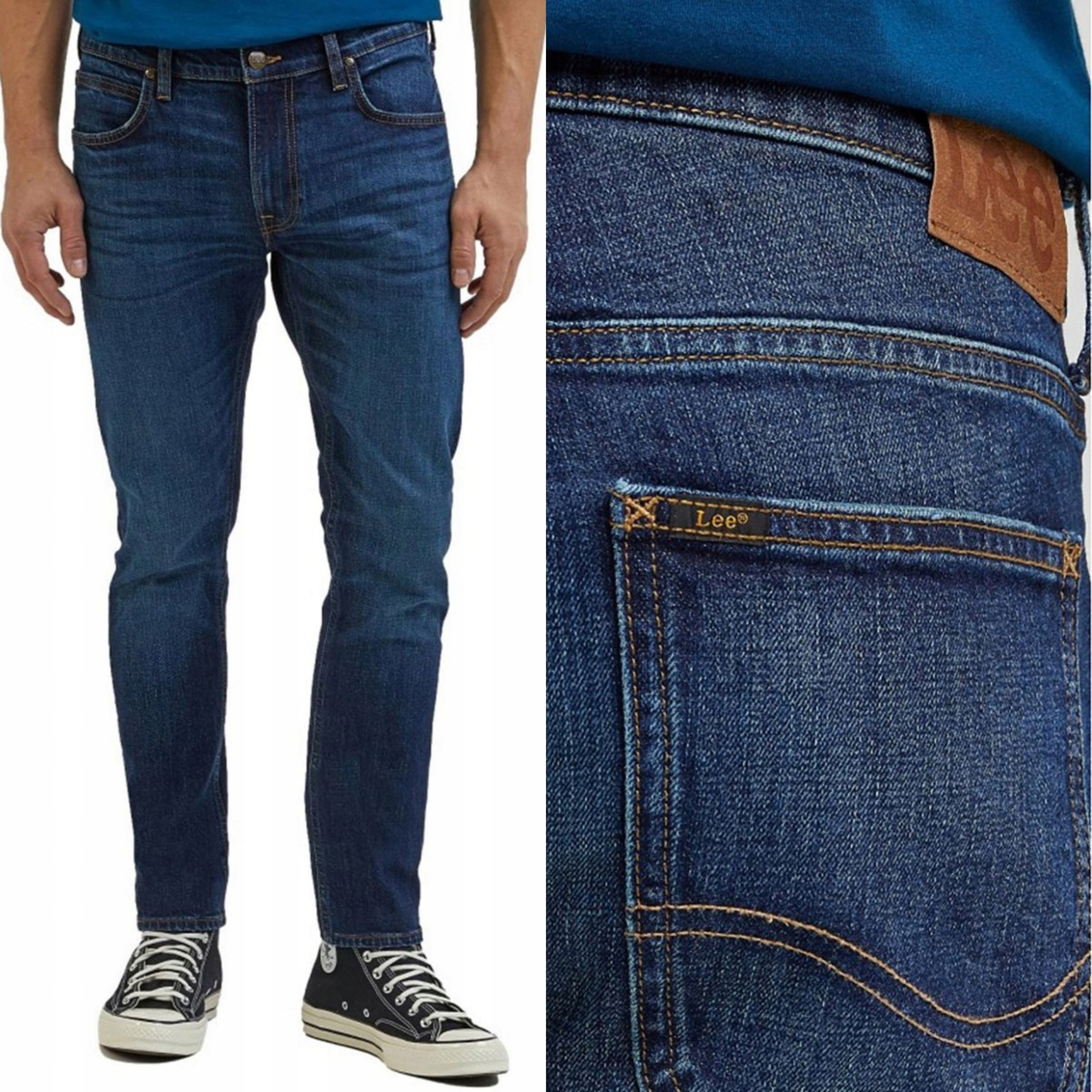 Lee kalhoty Skinny regular Navy jeans Luke W31 L34