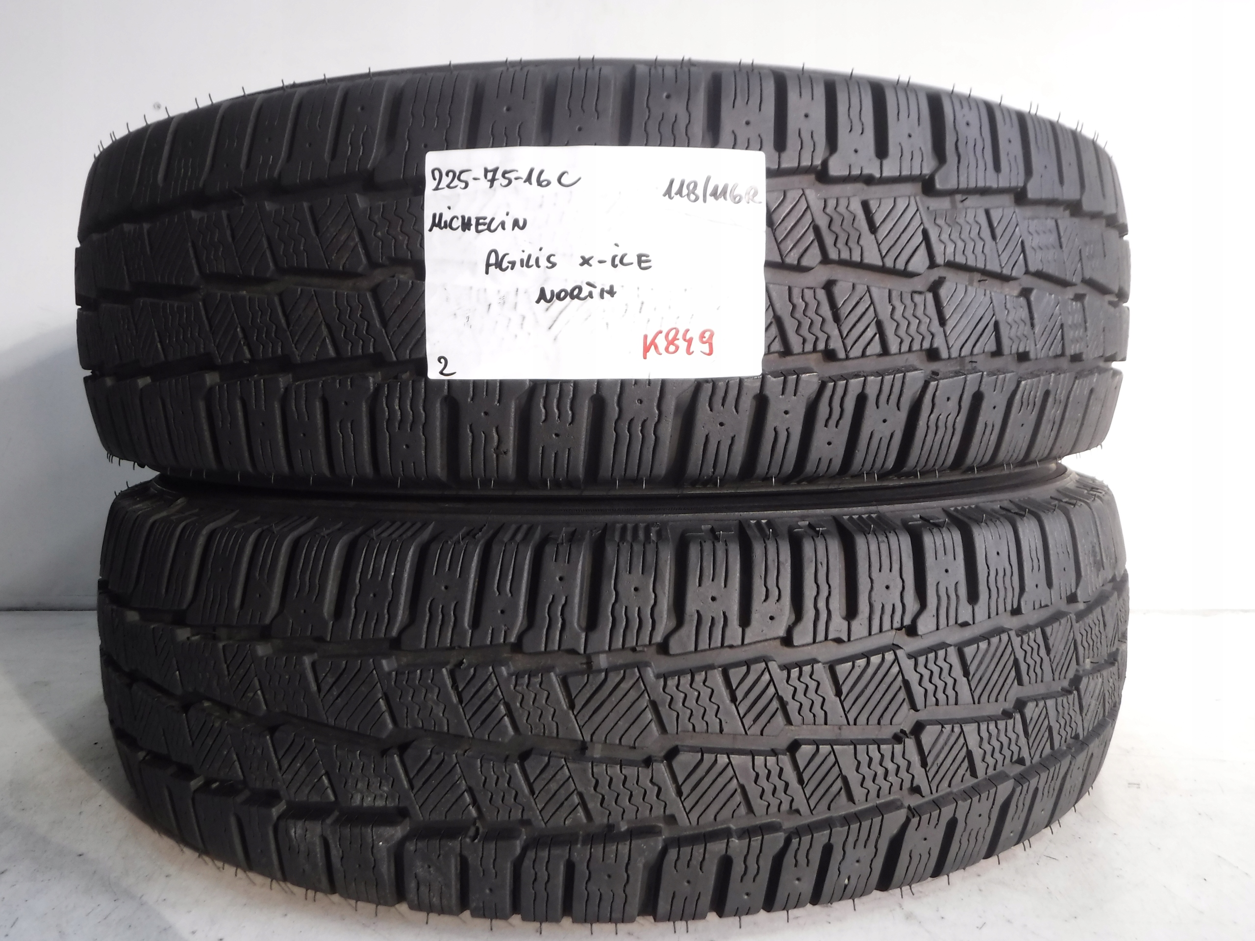 ЗИМОВІ ШИНИ 225/75 / 16C 118R MICHELIN AGILIS X-ICE