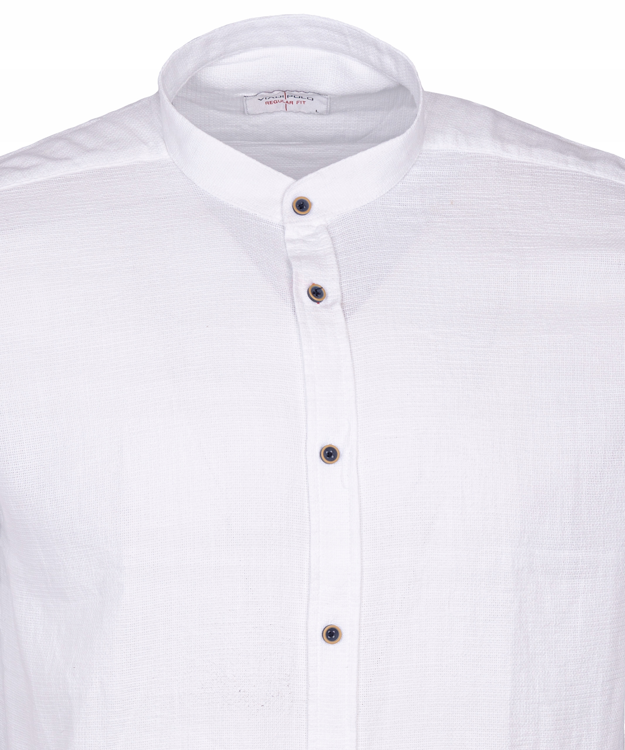 koszula na stójce BIAŁA Bawełna L stójka REGULAR Rozmiar L