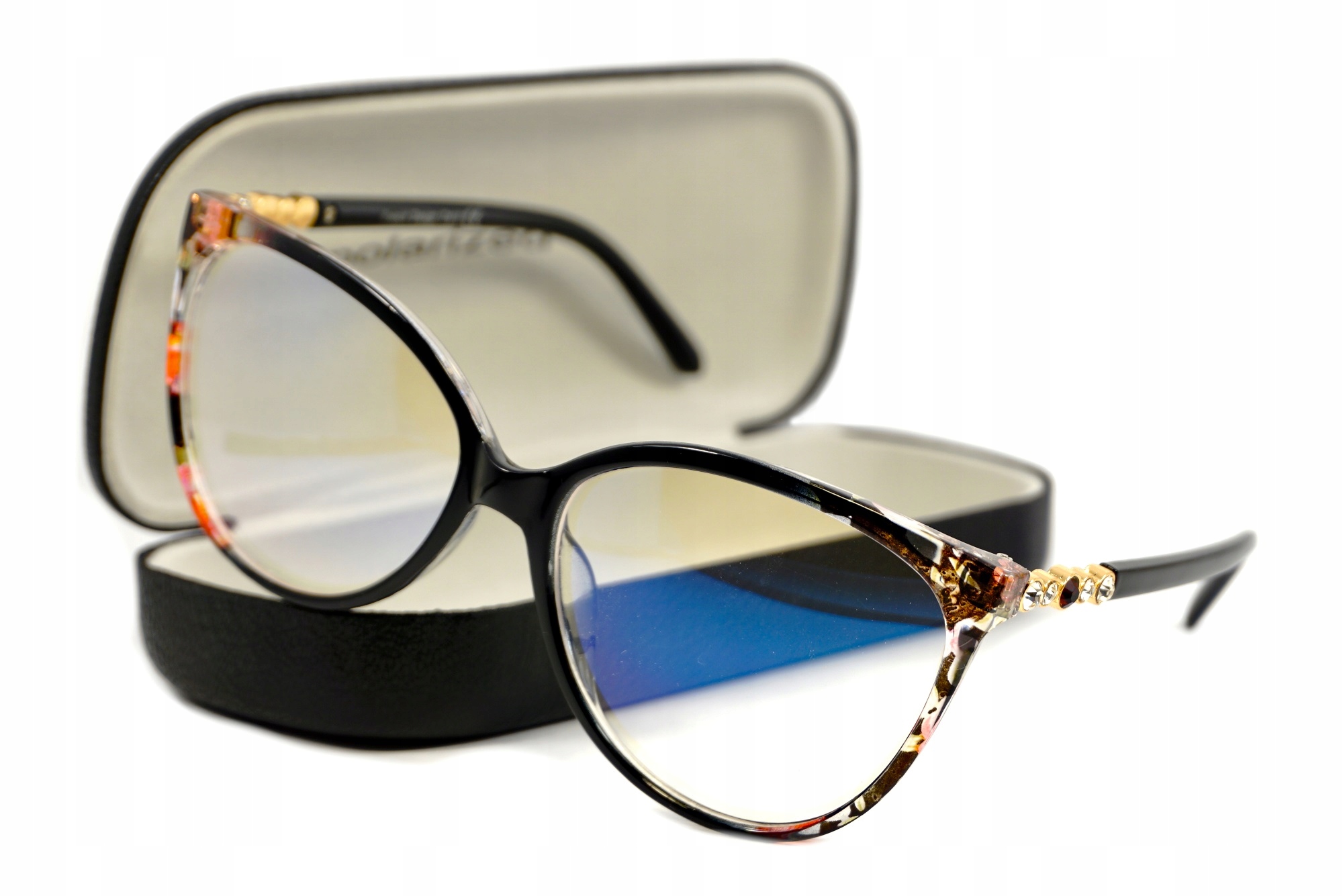 

Okulary Antyrefleksyjne Kocie Oczy Z Filtrem Etui