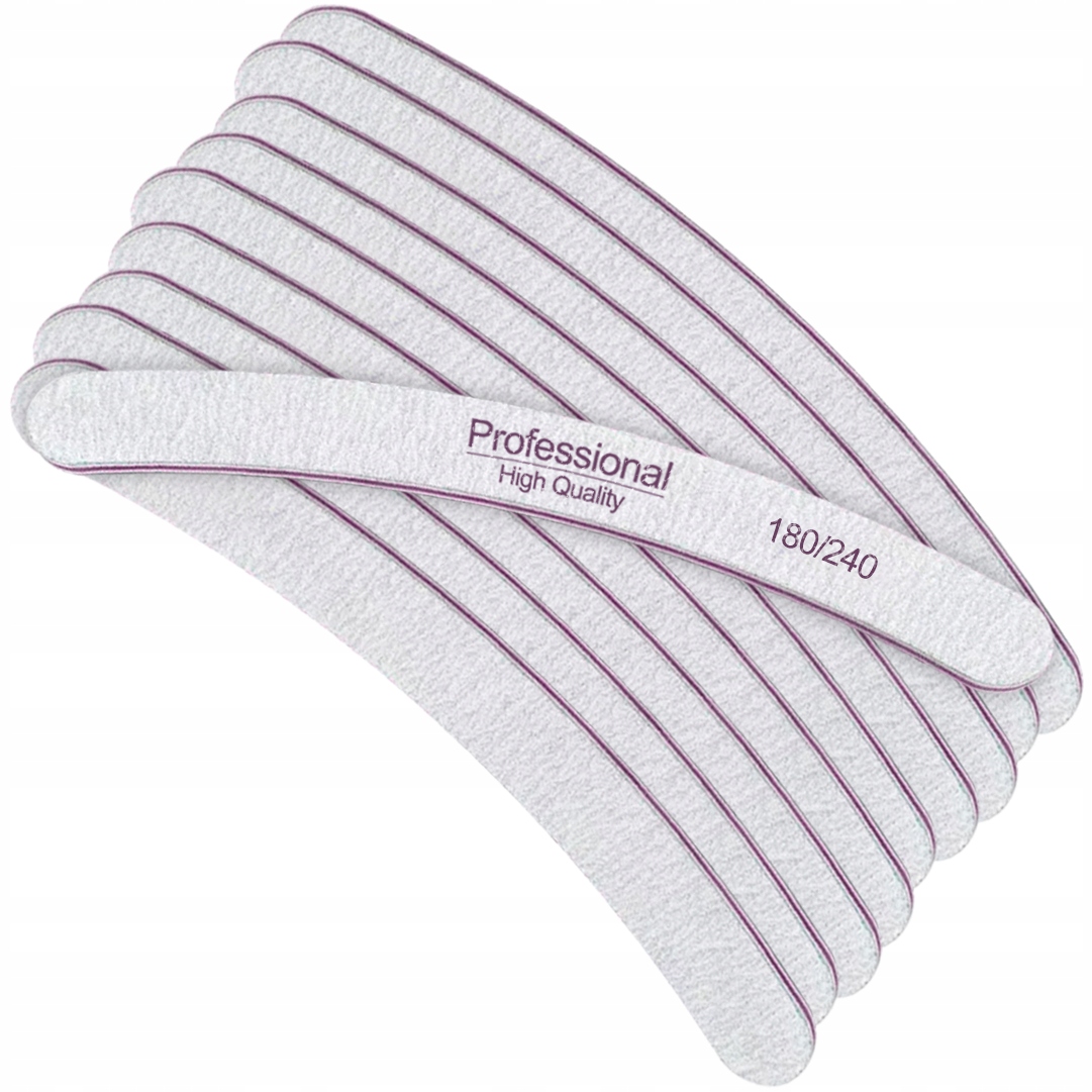 Pilnik Do Paznokci Manicure Banan 180/240 Professional Hq Zestaw