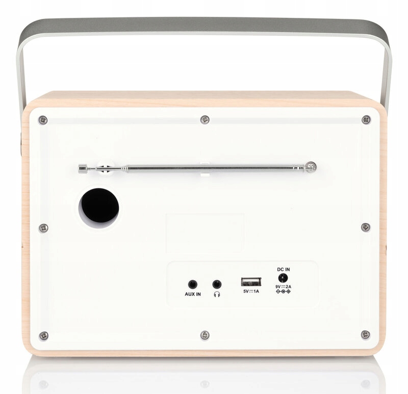 Radio Retro FM DAB+ Bluetooth USB AUX Budzik GoGEN Kolor srebrny