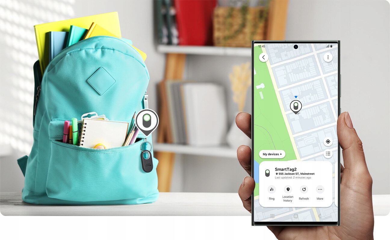 Lokalizator SAMSUNG Galaxy SmartTag 2 Czarny Obsługiwane systemy operacyjne Android