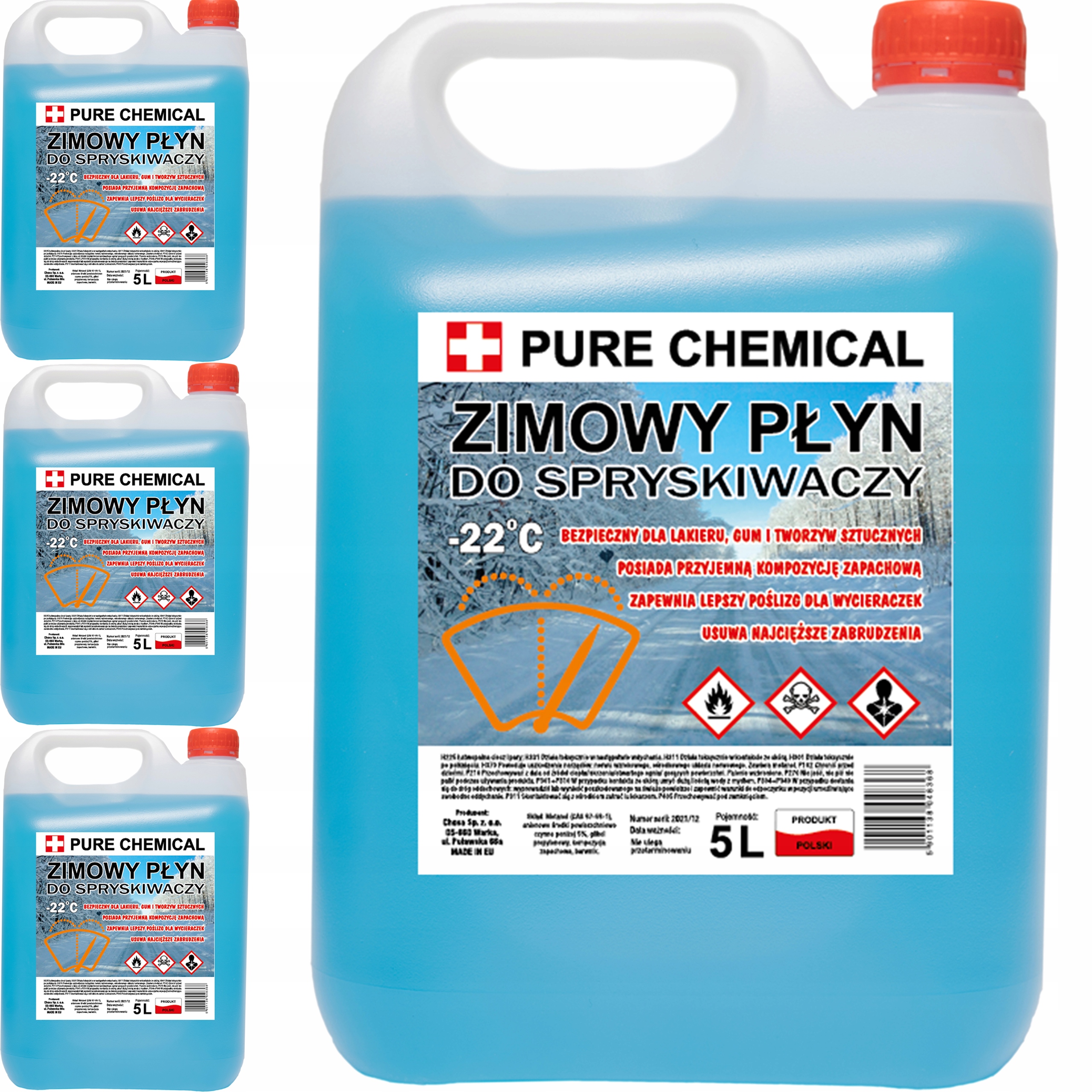 

Zimowy Płyn Do Spryskiwaczy -22 Zapachowy 20L