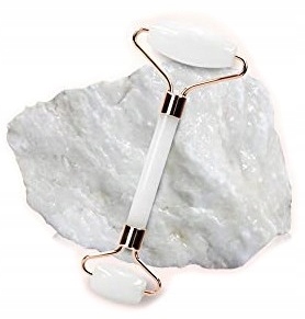 

Roller Masażer do twarzy jadeitowy Biały cocoSpa