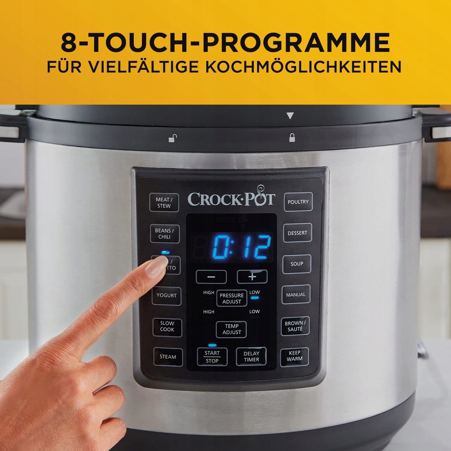 CROCK-POT Ekspresowy Multicooker 12w1 5,6L Stal Nierdzewna — miniatura 5