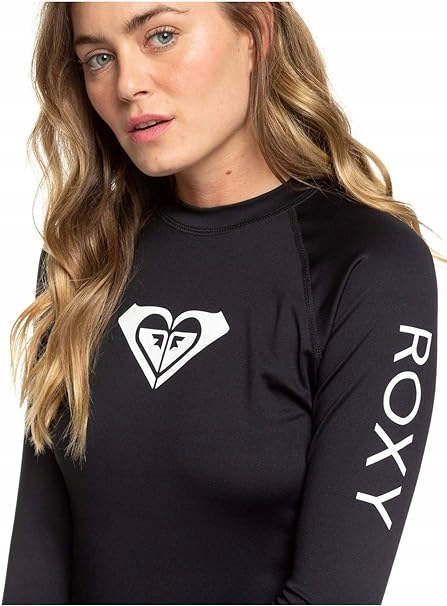 KOSZULKA DO PŁYWANIA DAMSKA ROXY WHOLE DŁUGI RĘKAW r. L Kolor dominujący czarny