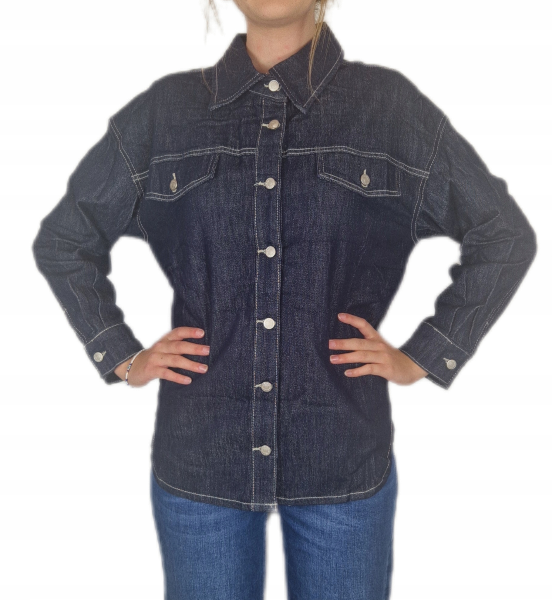 Dámská džínová košile v modré barvě