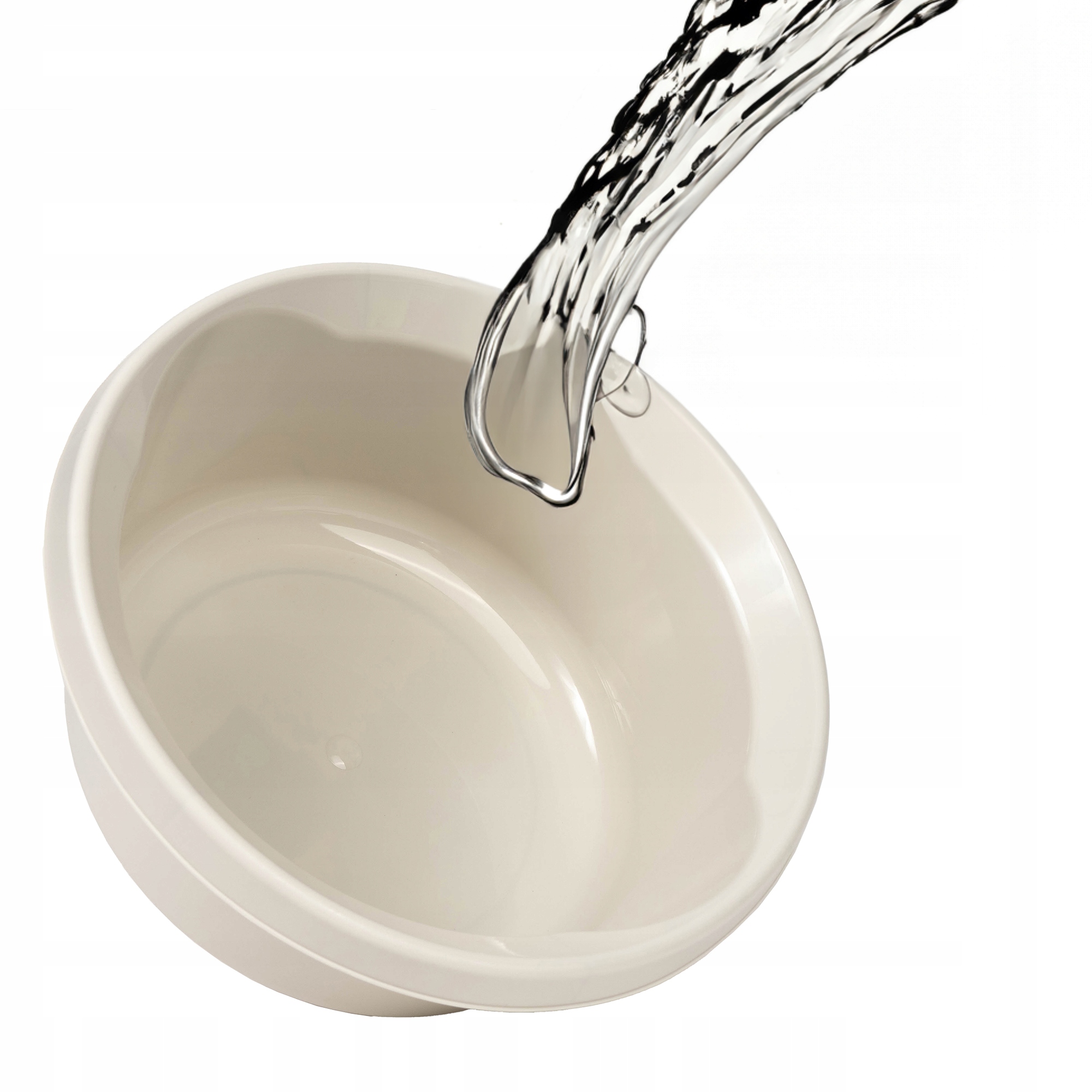 MISKA PLASTIKOWA 6L OKRĄGŁA NA PRANIE BIAŁA Szerokość produktu 31.5 cm