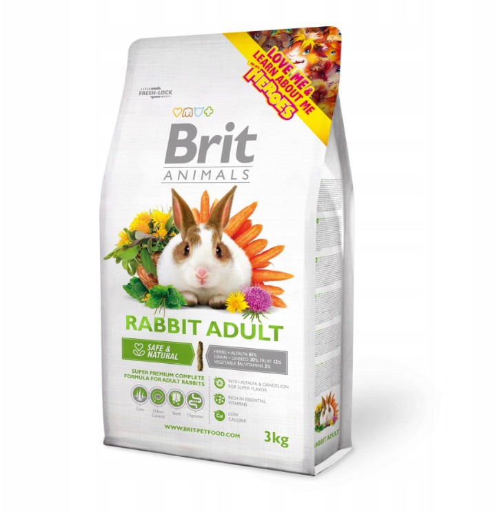 Levně Brit Animals Rabbit granule krmivo pro králíky 3 kg