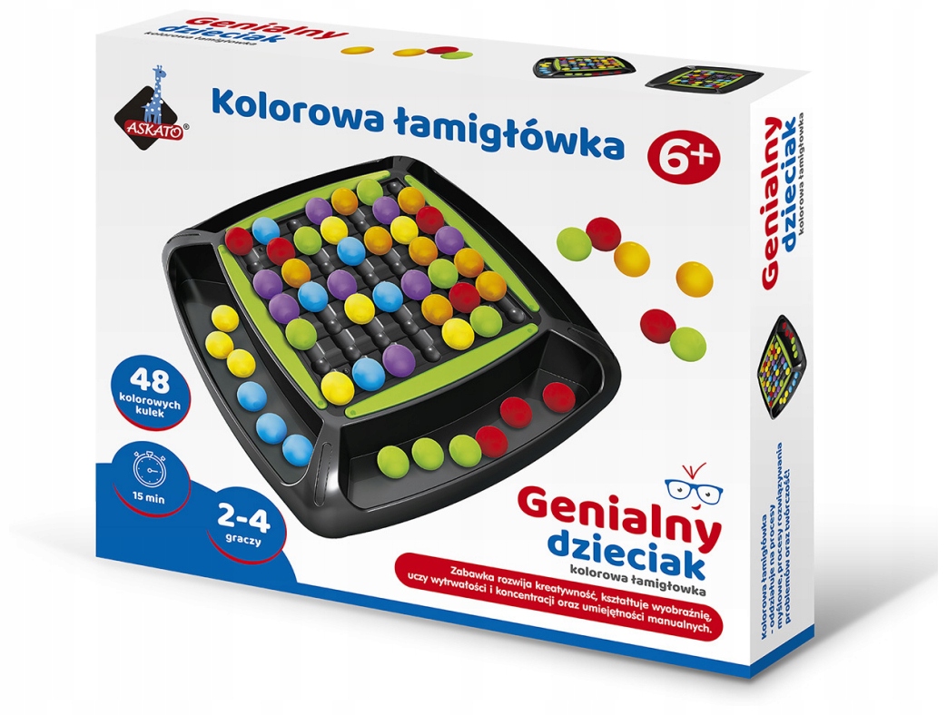 Gra planszowa Genialny dzieciak kolorowa łamigłówka Bard