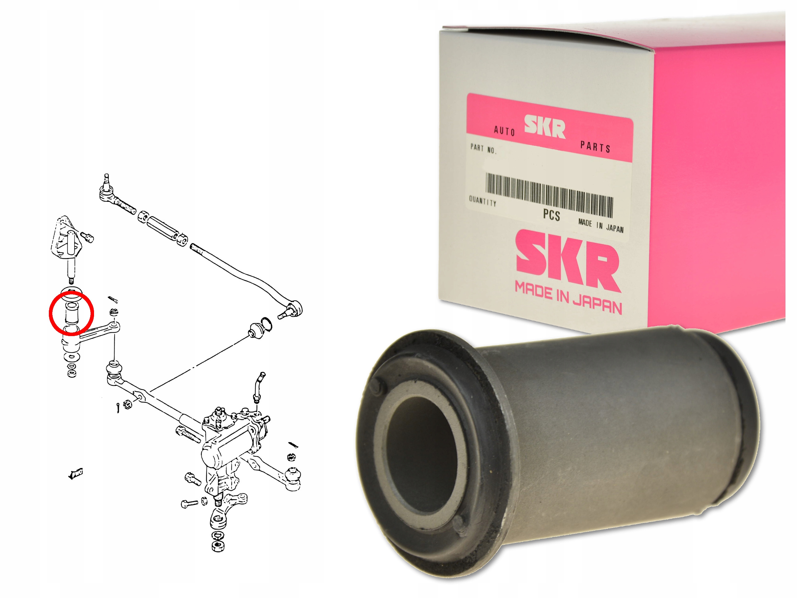 

Tuleja Wspornika Drążka Wąsa 48750-60A00 Skr Japan