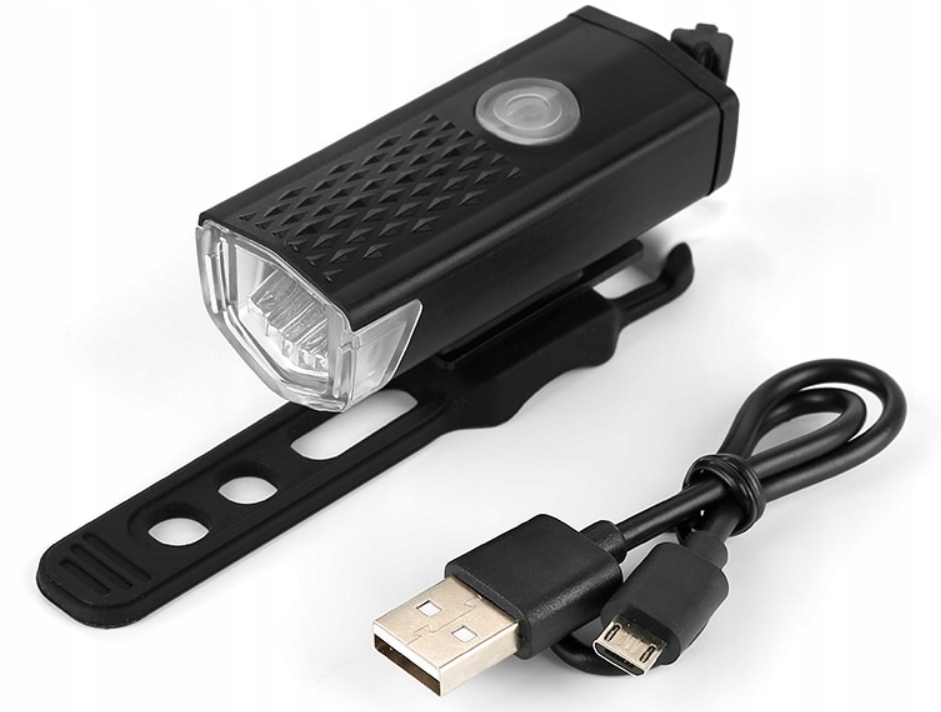 Lampka rowerowa przednia USB LED CREE 300 lumenów Marka Satis
