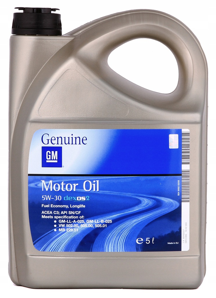 Opel General Motors GM DEXOS2 5W30 5l.
