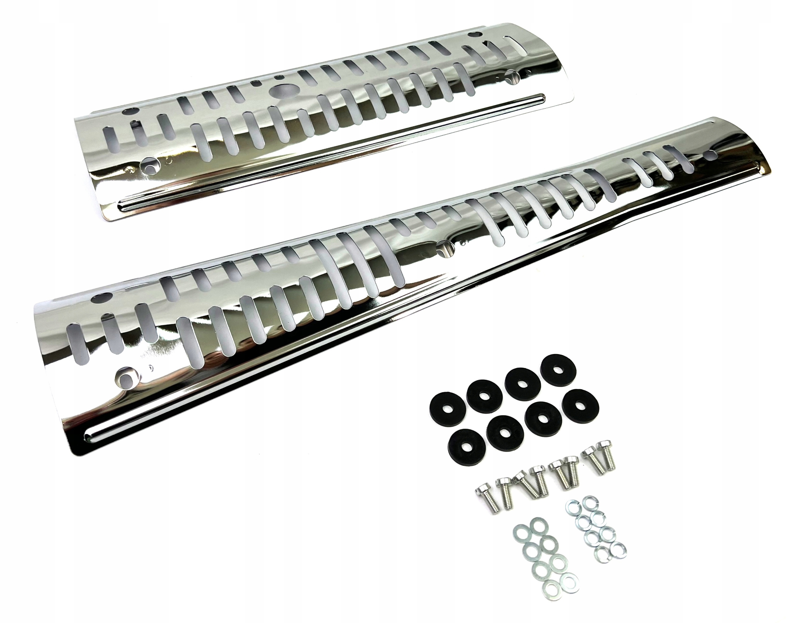 Kryt tlmiča výfuku Wsk 125 175 dvojdielny Duells Chrom