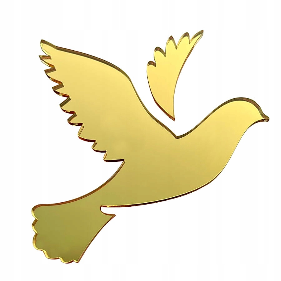 

Topper złoty gołąb Dekor na bok tortu gołąbek