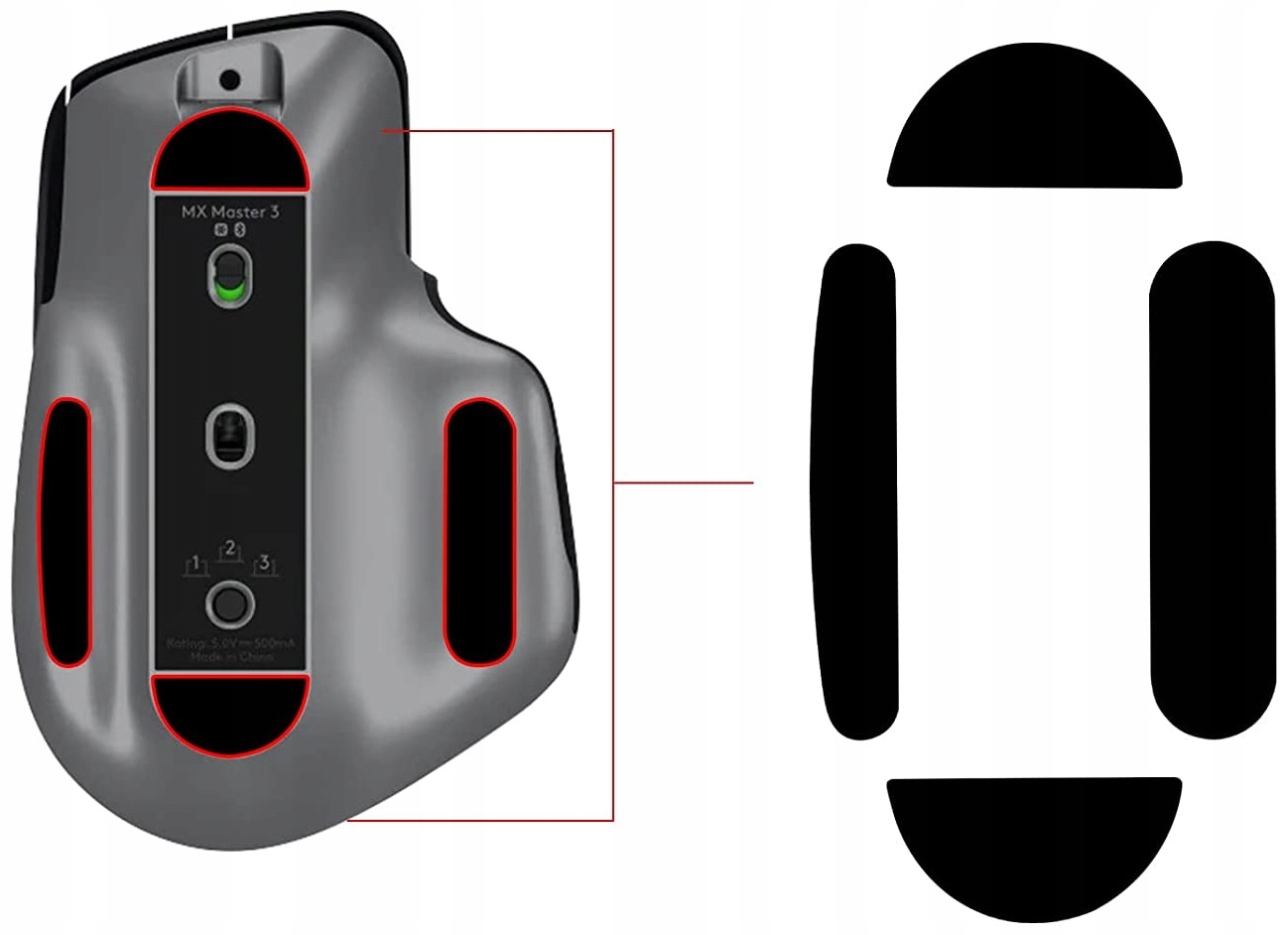 

Ślizgacze Teflonowe do Logitech MX Master 3