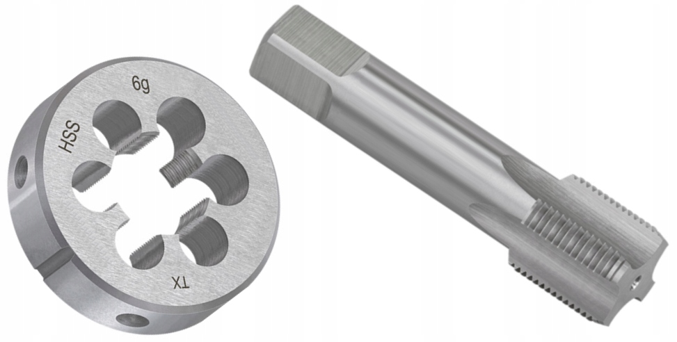 Závitník Narzynka Komplet M30x1.00mm Kompletní Závitník Narzynka