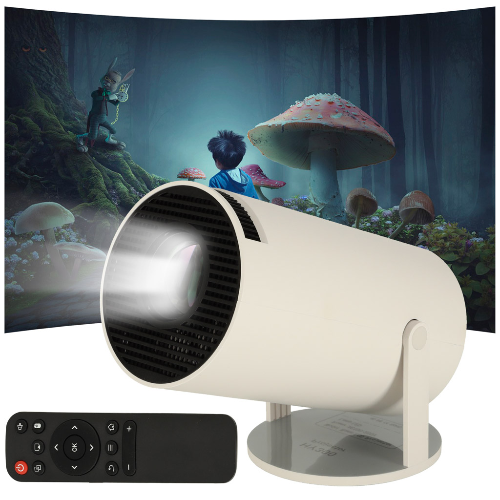 Projektor Led Ikonka 1280X720 40-130" biały