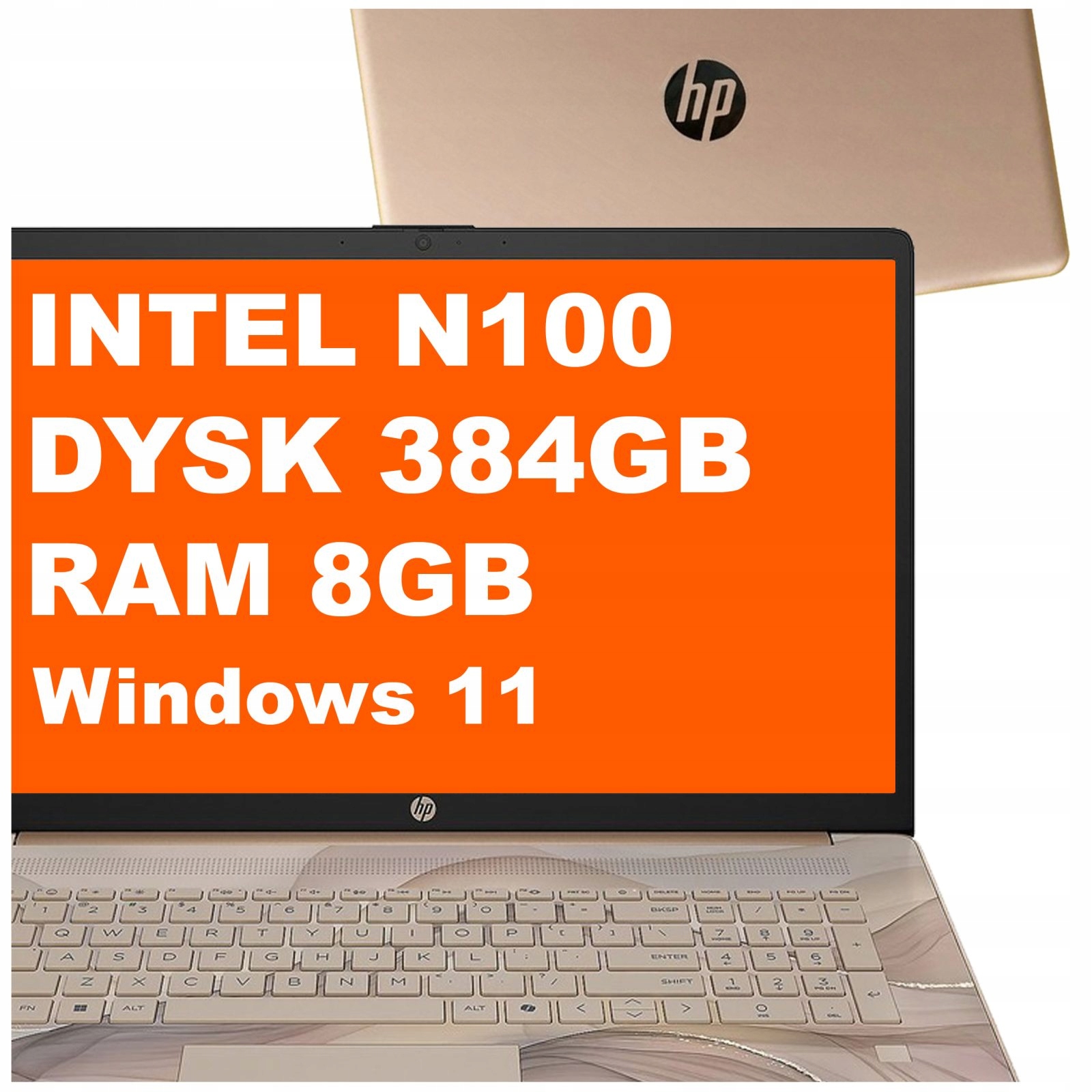 Laptop Hp 17-cn Intel N100 8GB 384GB Intel Uhd Hd+ Win 11 Chai Latte