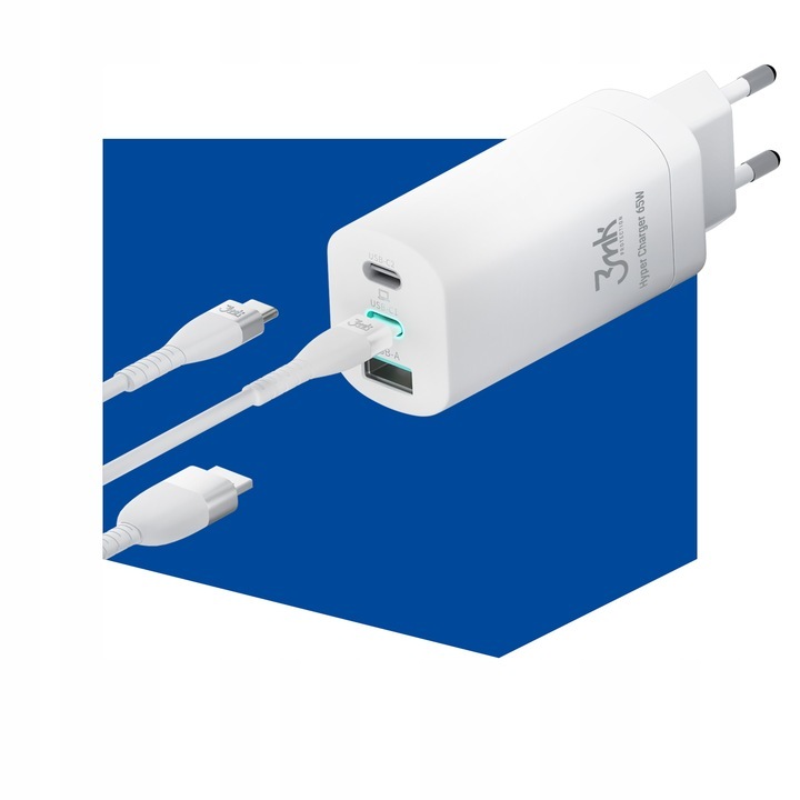 Ładowarka sieciowa 3mk 65W +Kabel USB-C 100W 2m 5A Marka Inna