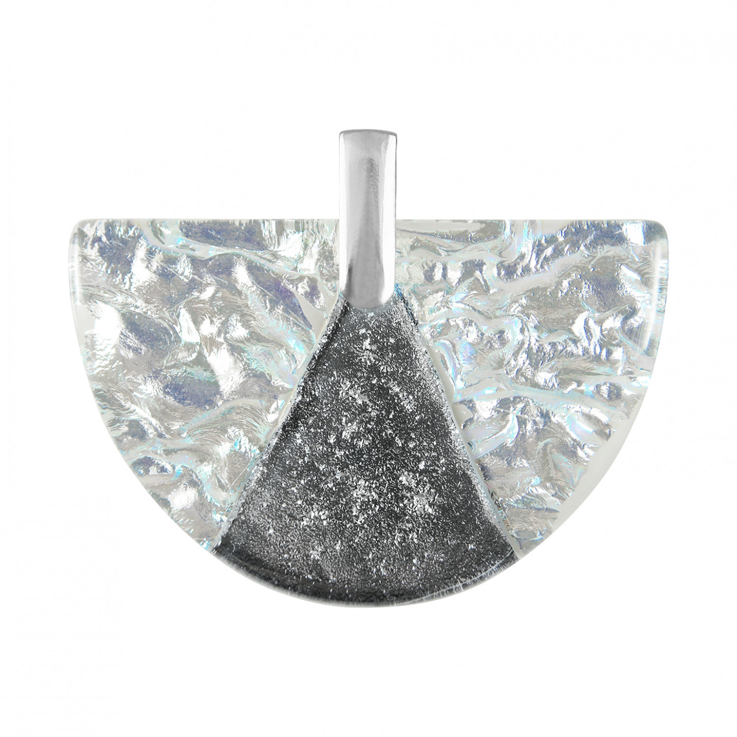 Dámský stříbrný přívěsek Harf sklo murano