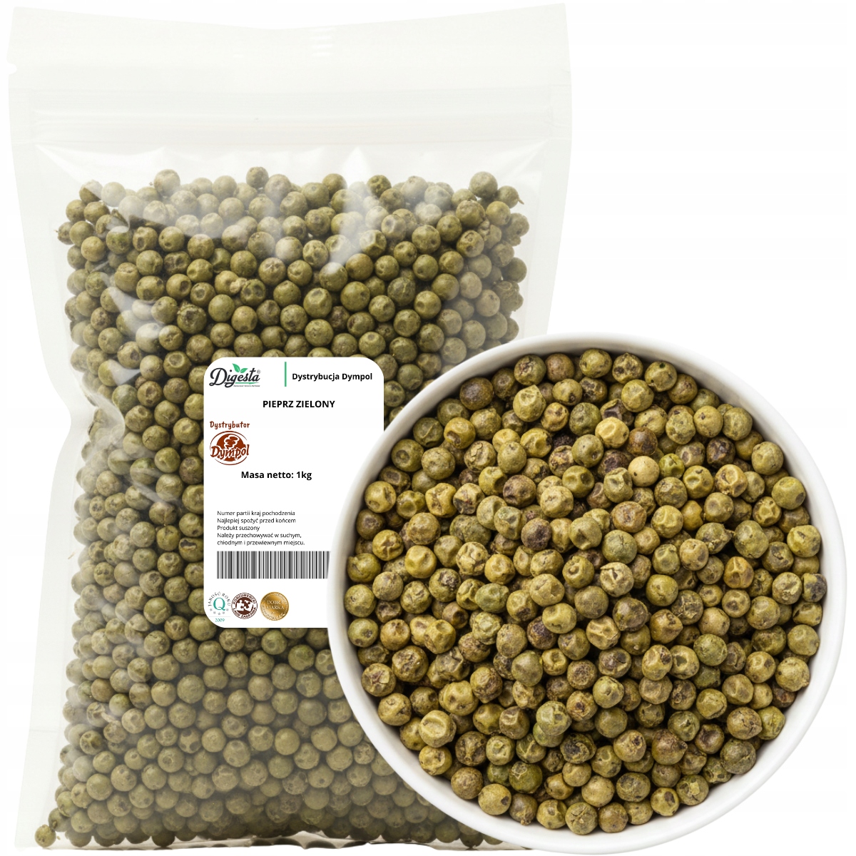 Zelený Pepř Aromatický Přírodní zrno Premium kvalita 1 kg