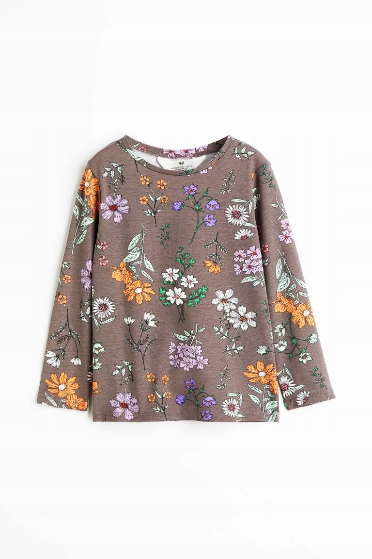 

Nowa H&m bluzeczka Kwiatki beż 134/140