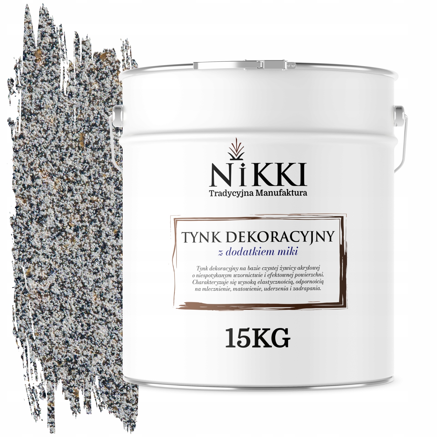 Mozaiková Omietka Jemnozrnná 15 Kg Sivá So Zlatou Sľudou D904