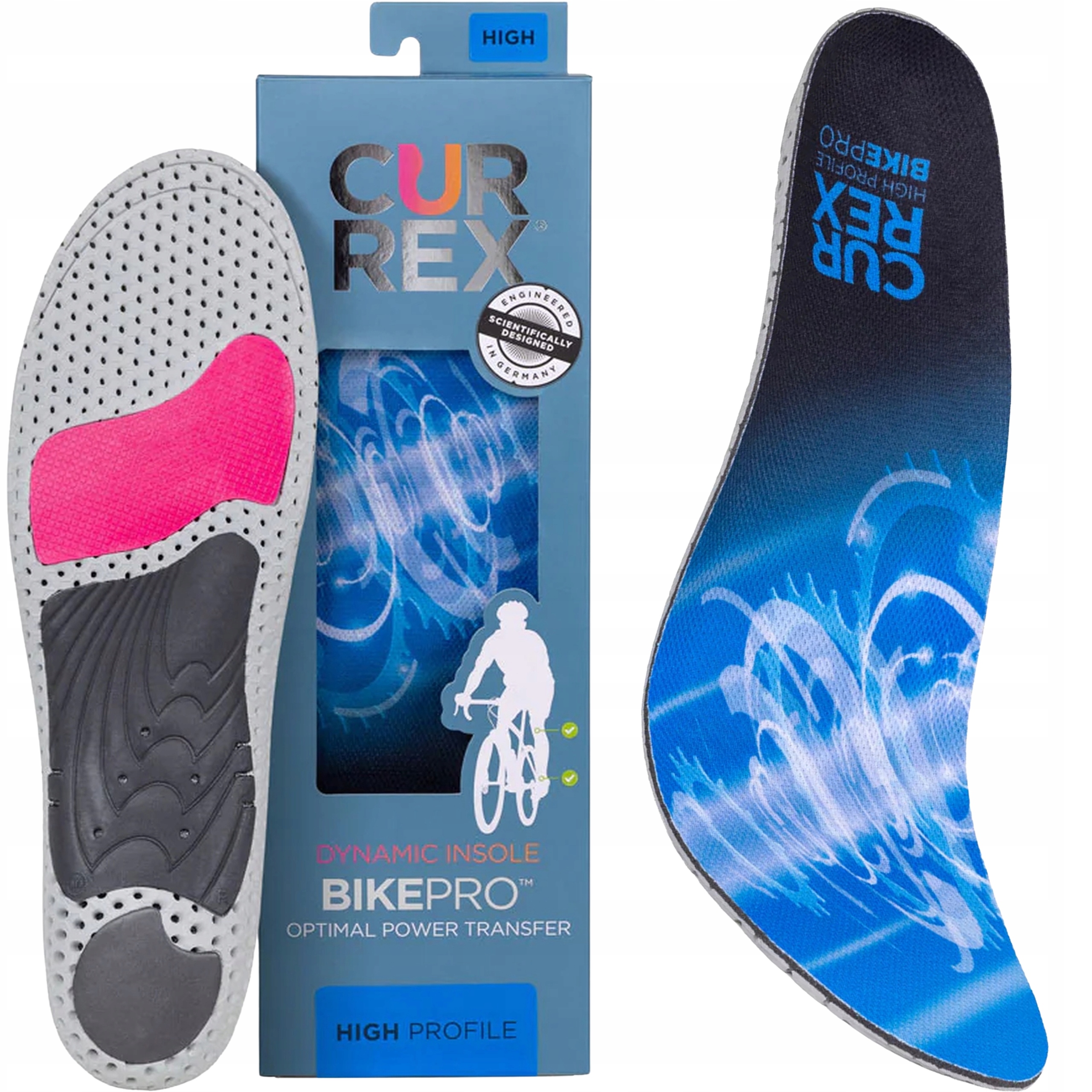 Wkładki do Butów Rowerowych Amortyzujące Piankowe Currex Bike Pro High Xs