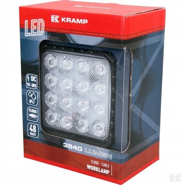 

Lampa Halogen Roboczy Led 48W 3840 lm Kramp
