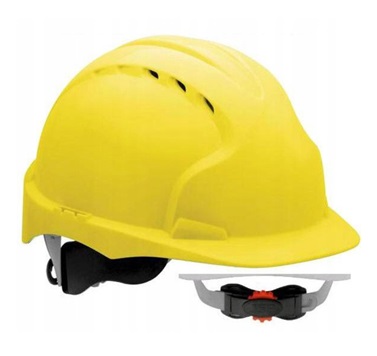 Hełm kask JSP EVO 3 WR regulacja na pokrętło żółty