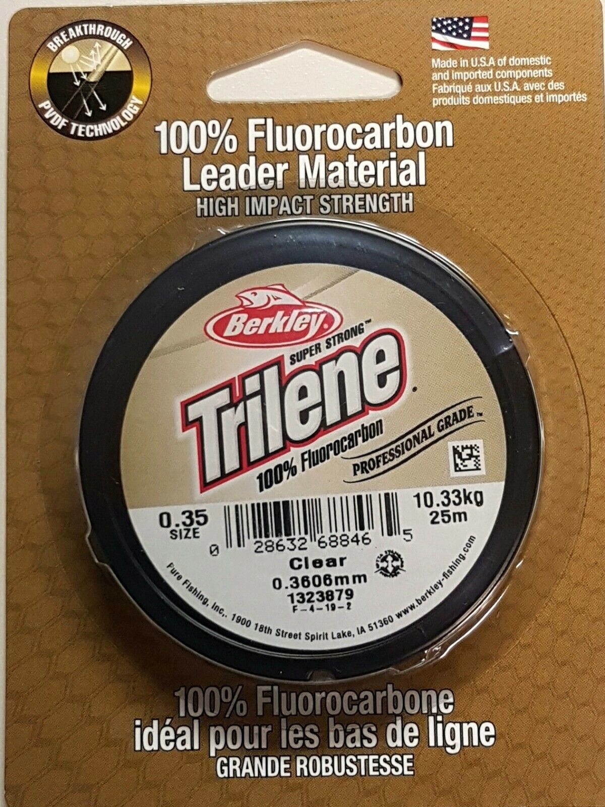Berkley TRILENE100% Fluorocarbon 25m 0,38mm11,6 kg