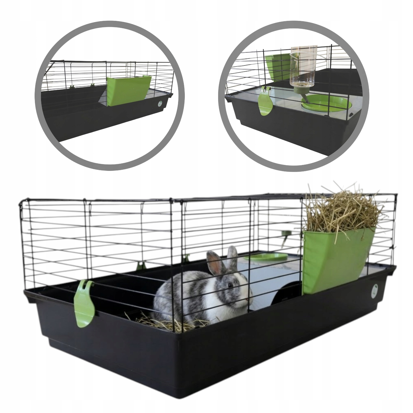 Przestronna Klatka AquosPlast Premium 100 o wymiarach 100x55x38 cm