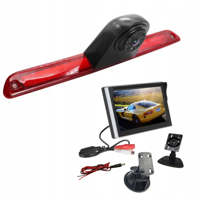 Couvací kamera pro Sprinter Crafter čip Sony Monitor 5'' kompletní sada