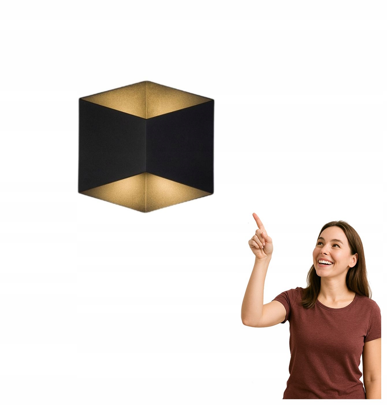 Nástenná Led nástenná lampa Triangles 2x5W Nowodvorski